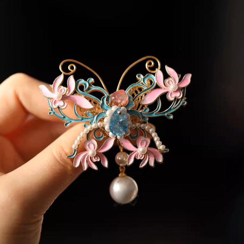 #butterflyearring# - #jewelryblossom##earrings##fairyearrings##weddingearrings##fabricearrings#