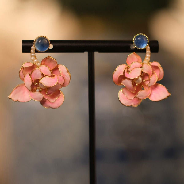 #butterflyearring# - #jewelryblossom##earrings##fairyearrings##weddingearrings##fabricearrings#