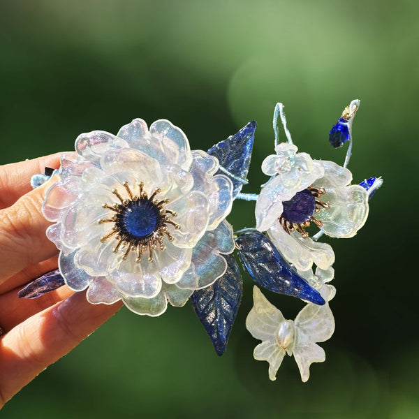 #butterflyearring# - #jewelryblossom##earrings##fairyearrings##weddingearrings##fabricearrings#